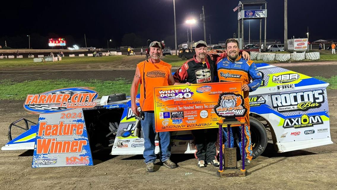 Farmer City Raceway (Farmer City, IL) – What Up Dog 40 Memorial Race – August 2nd, 2024. (Cole Perkins Photo)