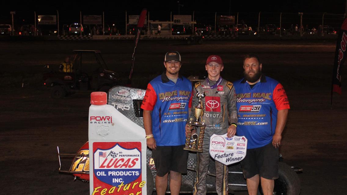 McIntosh Scores Victory back in his Family Owned Car for Night #1 of the 5th Annual Midget Roundup