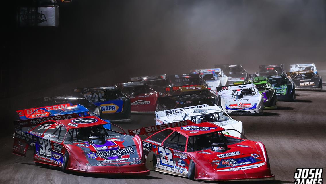 Volusia Speedway Park (De Leon Springs, FL) – World of Outlaw Late Model Series – DIRTcar Nationals – February 10th-15th, 2025. (Josh James Artwork)