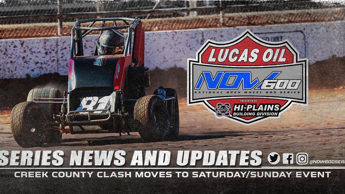 EVENT UPDATE >> Creek County Clash Shifts To Saturday/Sunday Affair