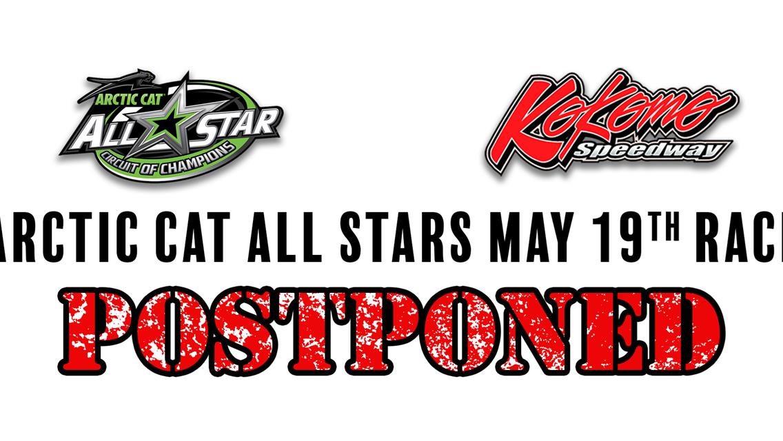 Hard rain ends Arctic Cat All Star visit to Kokomo Speedway