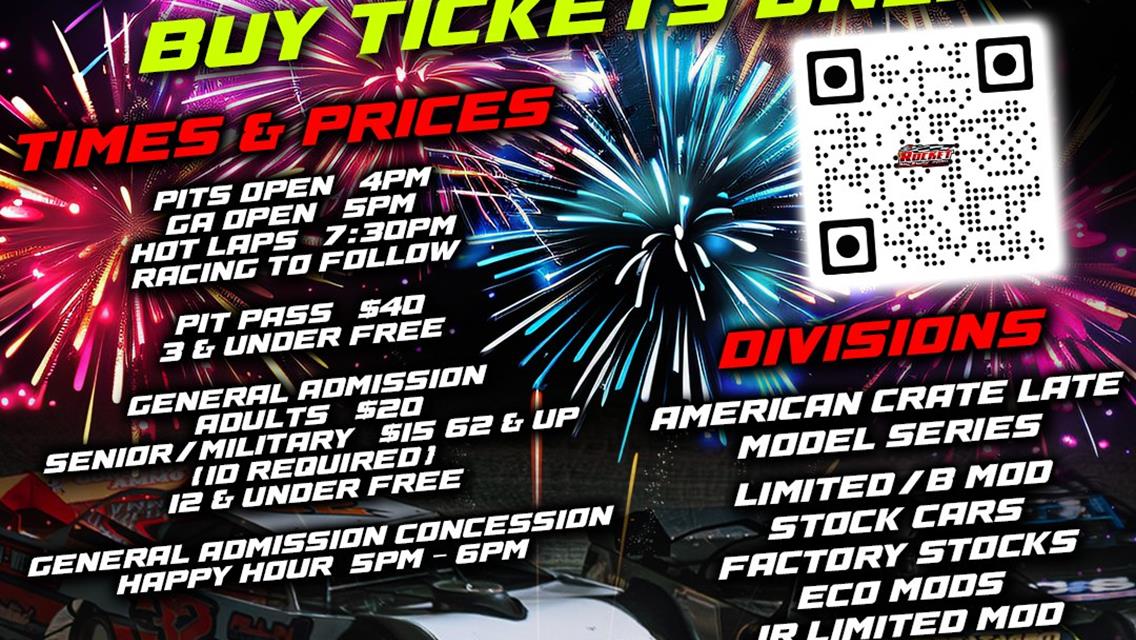 Celebrate w/ Rocket Raceway Park for July 4th!