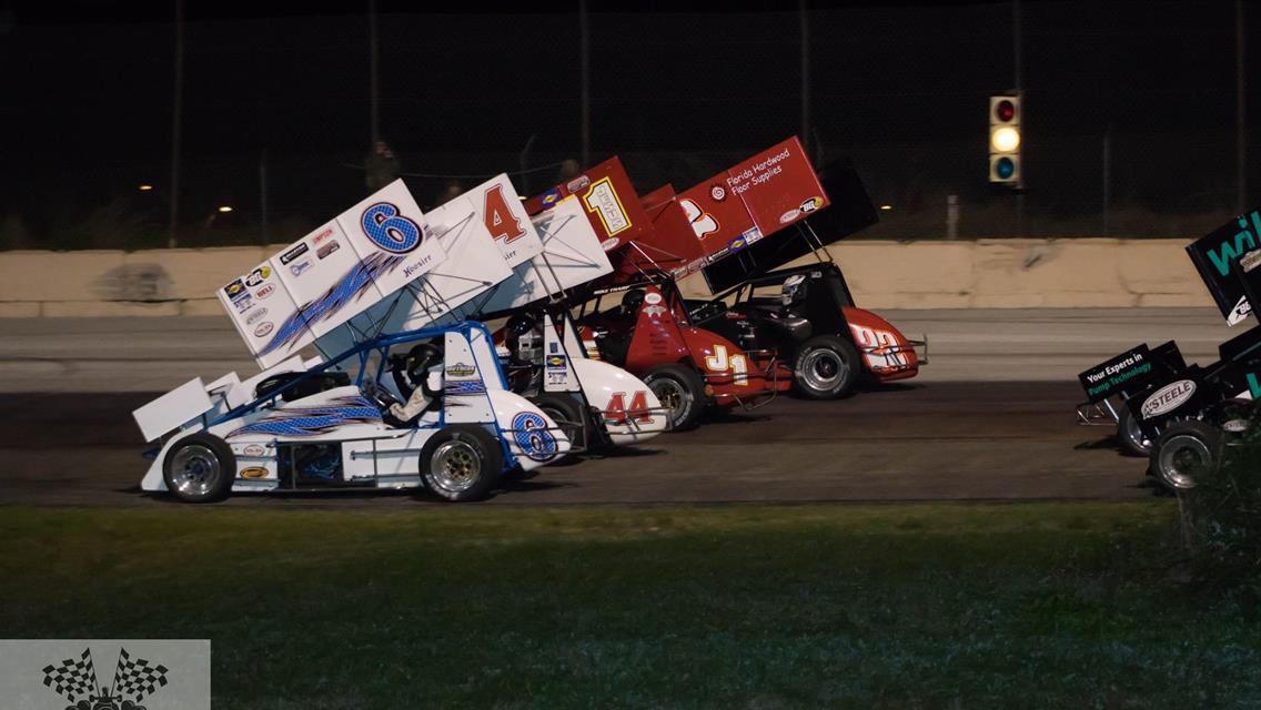 The Southern Series Winged Sprint cars open the 2020 Season