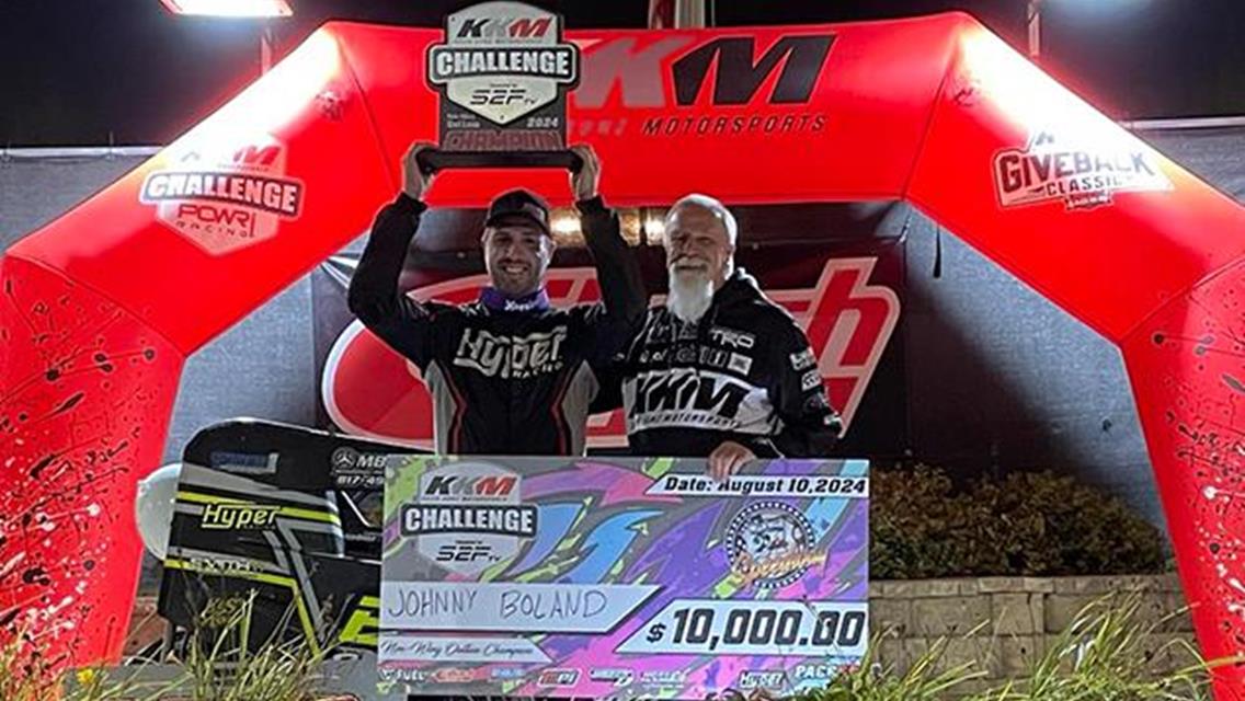 Johnny Boland Earns $10K POWRi Non-Wing Outlaw Micro KKM Challenge Championship Night Win