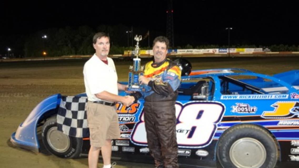 RICKY ELLIOTT RACES TO 3RD WIN IN 1ST 20-LAP LATE MODEL MAIN