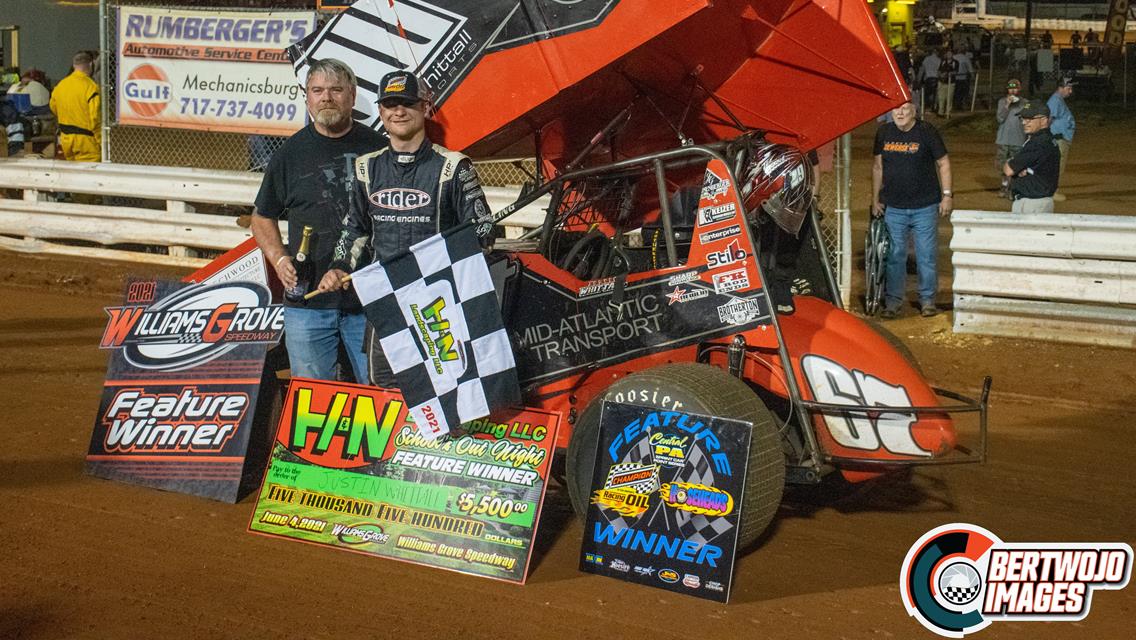 Justin Whittall breaks through for first-ever Williams Grove Speedway victory
