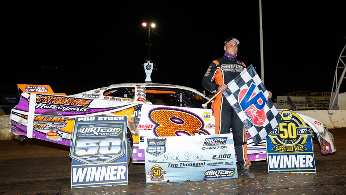 PALACE OF DREAMS: Nick Stone Scores First Career DIRTcar Pro Stock 50 Victory