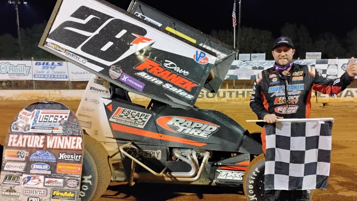 FRANEK DOESN’T PANIC FOR NIGHT 1 USCS BATTLE AT THE BEACH WIN AT SOUTHERN RACEWAY
