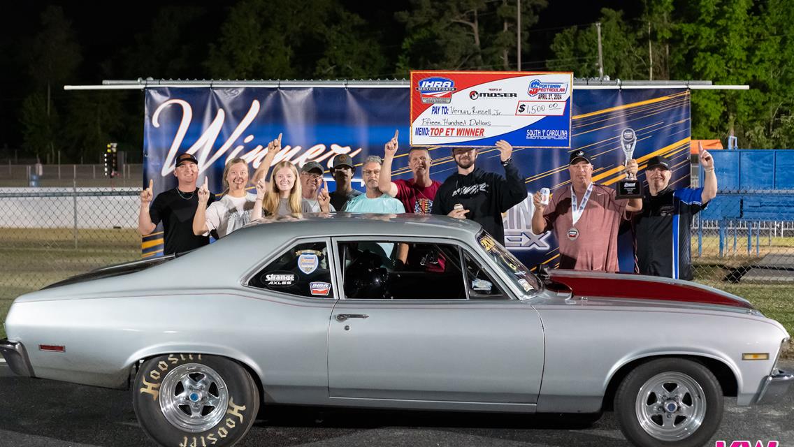 Russell, Brock, Sansenbaugher, Pruett Score Victories at IHRA Sportsman Spectacular presented by Moser at South Carolina Motorplex