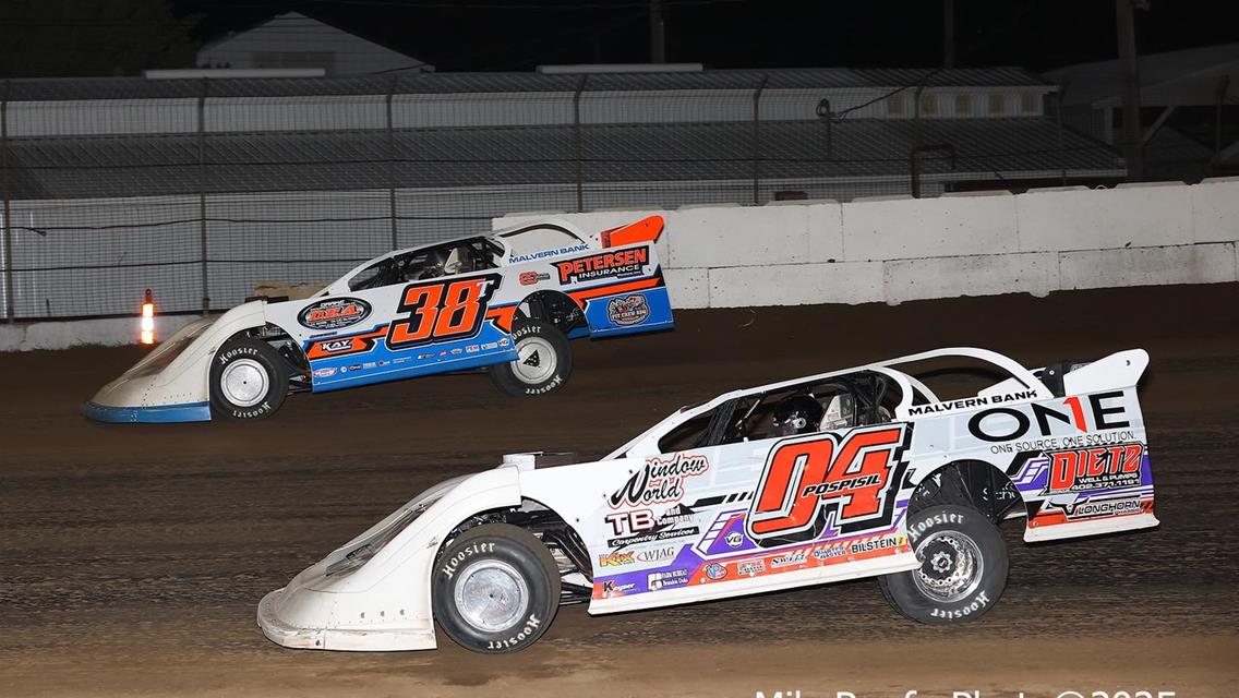 Winneshiek Raceway (Decorah, IA) – Malvern East Bank Series – King of the Bullring 40 – June 21st, 2025. (Mike Ruefer Photo)