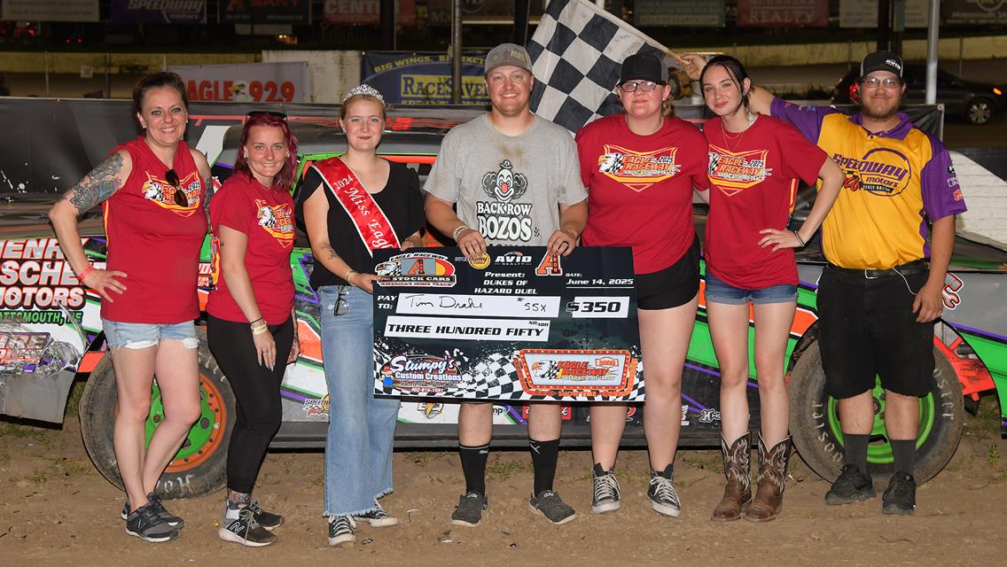 Richards, Harker, Drake, Drueke &amp; Vrbka are victorious at Eagle&#39;s Dukes of Hazzard Duel