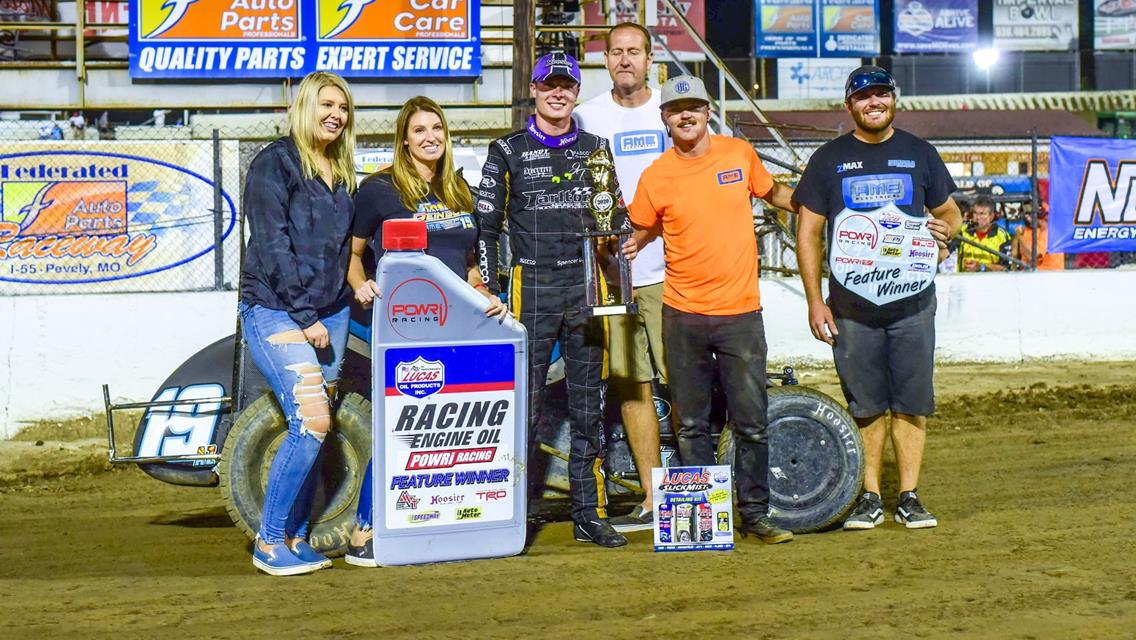 Spencer Bayston Wins Epic Night One of the Ironman 55 with POWRi National Midget League