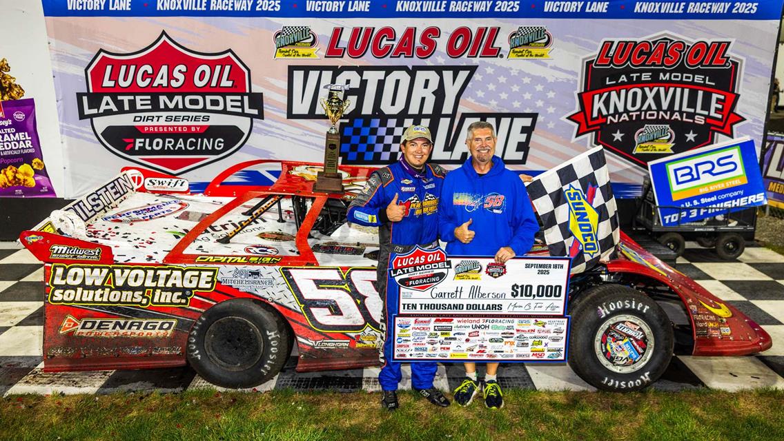 Knoxville Raceway (Knoxville, IA) – Lucas Oil Late Model Dirt Series – Knoxville Nationals – September 18th-20th, 2025. (Heath Lawson Photo)