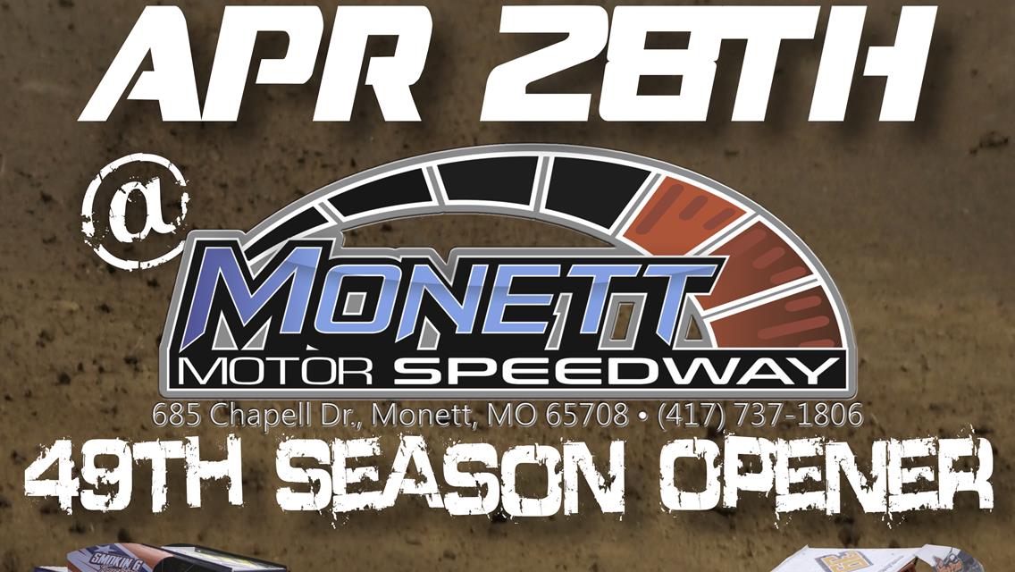 49th Season Opener, Sunday April 28th