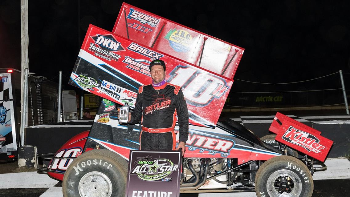 Chad Kemenah hard charges from 17th to win 2018 Arctic Cat All Star Circuit of Champions presented by Mobil 1 opener at Bubba Raceway Park