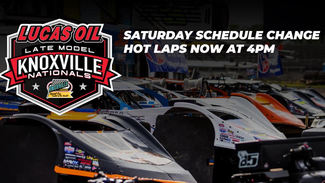 Saturday Schedule Adjusted for Late Model Knoxville Nationals