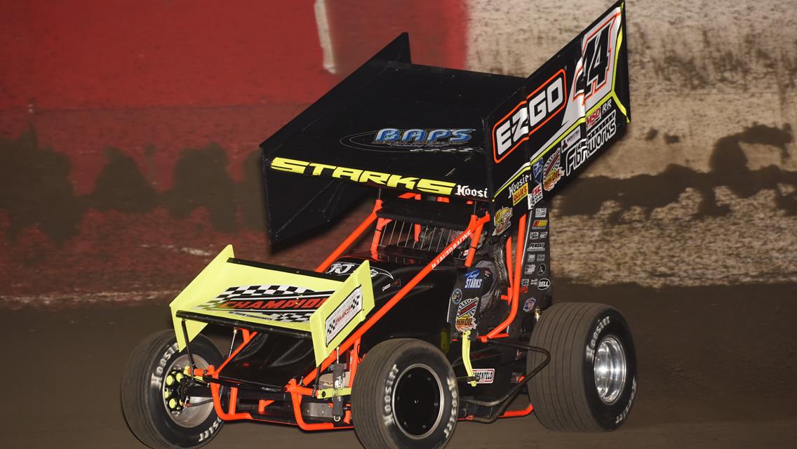 Starks Takes Top 10 During Knoxville Raceway Weekly Opener