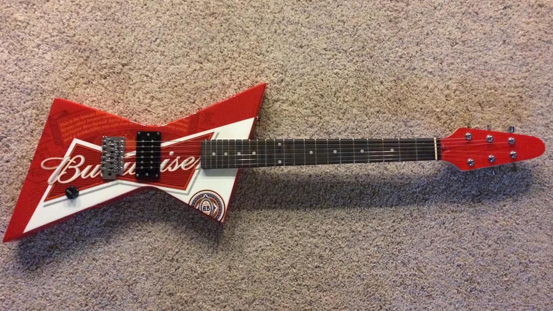 Budweiser Presenting Custom Guitar to Eagle Motorsports Rock ‘N Roll 50 Presented by MyRacePass Feature Winner