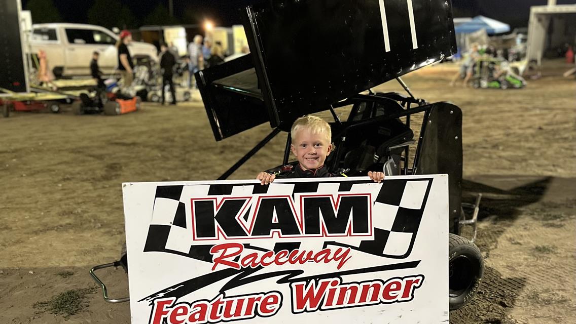 Steinkruger, Potter, Samuelson, and Frisell Score Saturday Victories at KAM Raceway!