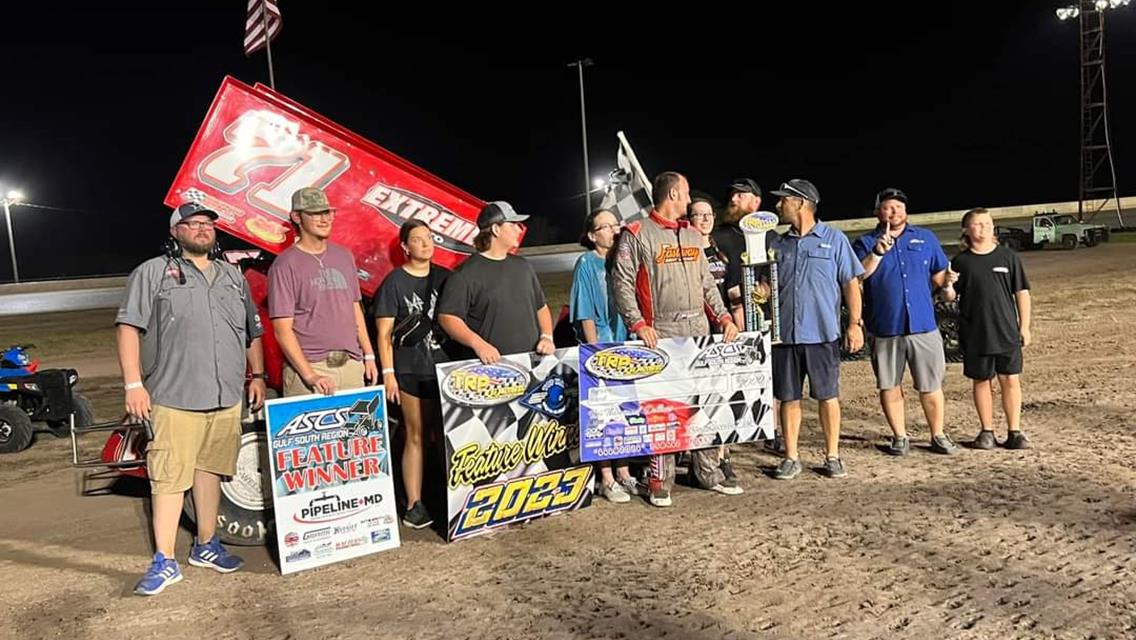 Tankersley Takes ASCS Gulf South Checkers At Texana