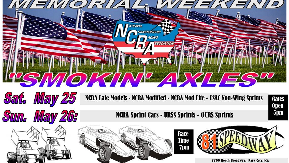 NCRA HEADING TO 81 SPEEDWAY IN PARK CITY FOR MEMORIAL WEEKEND