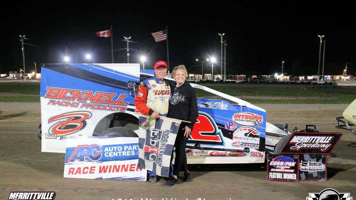 BICKNELL BESTS MERRITTVILLE FIELD TO WIN JOHN SPENCER AND MODIFIED TITLE