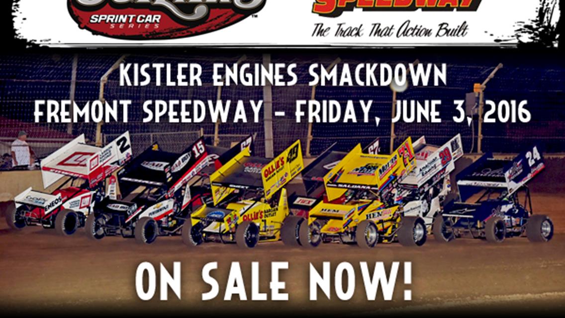 Kistler Engines Smackdown Friday June 3, 2016 ON SALE NOW!