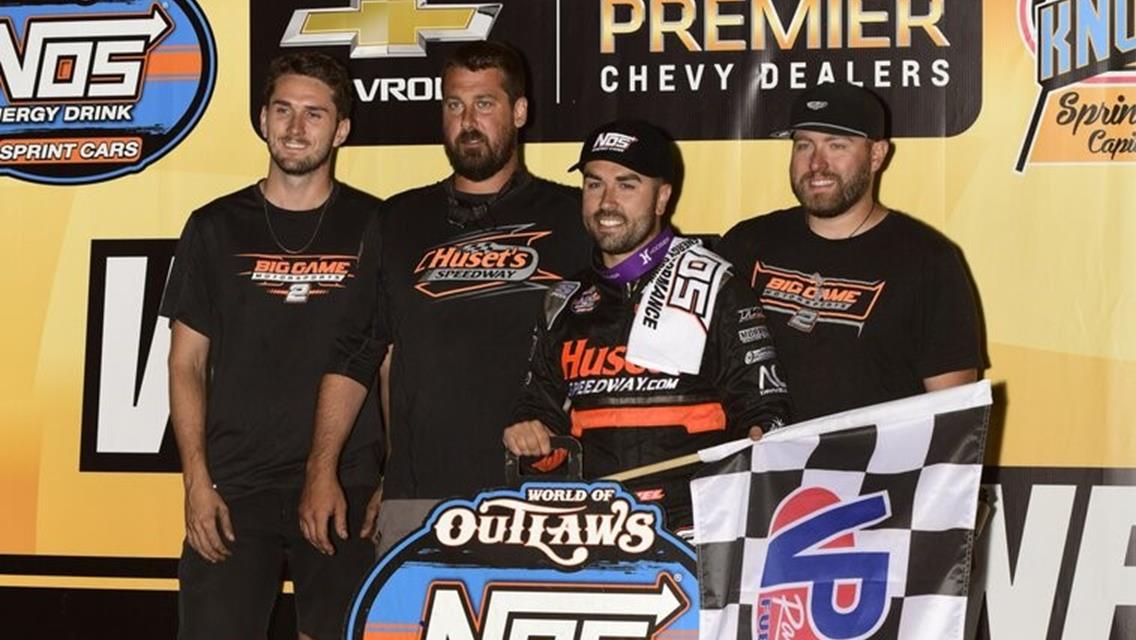 Big Game Motorsports and Gravel Top Outlaws Weekend Opener at Knoxville; BillionAuto.com Huset’s High Bank Nationals Presented by MENARDS on Deck