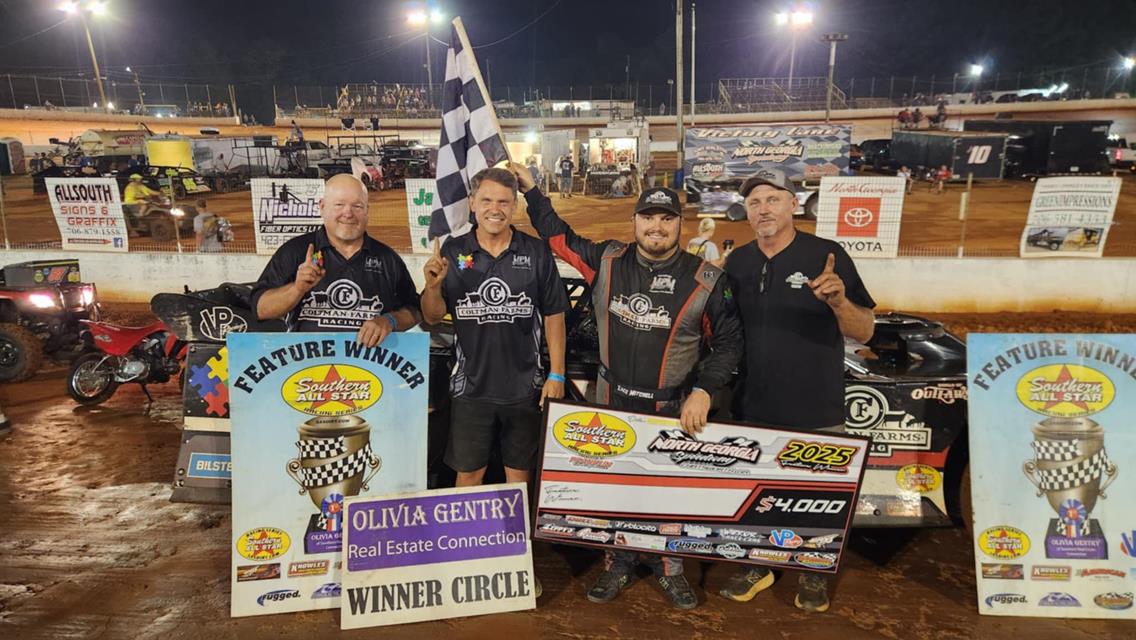 Zack Mitchell Motors to $4,000 Southern All Star Dirt Racing Series Victory at North Georgia Speedway