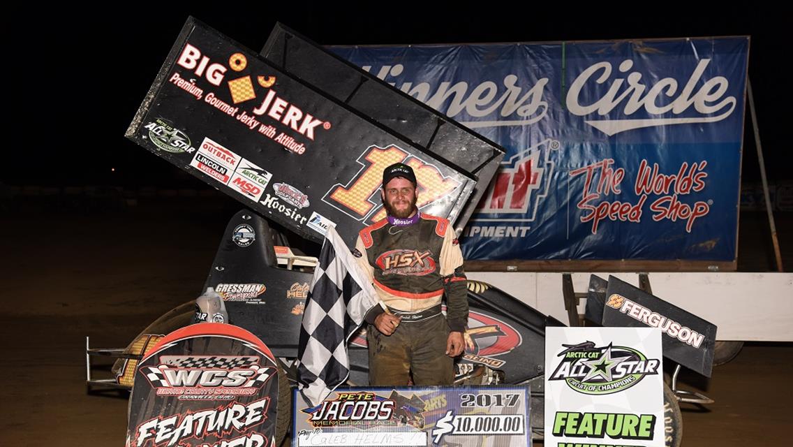 Caleb Helms earns $10,000 for first-ever Arctic Cat All Star victory during Wayne County’s Pete Jacobs Memorial