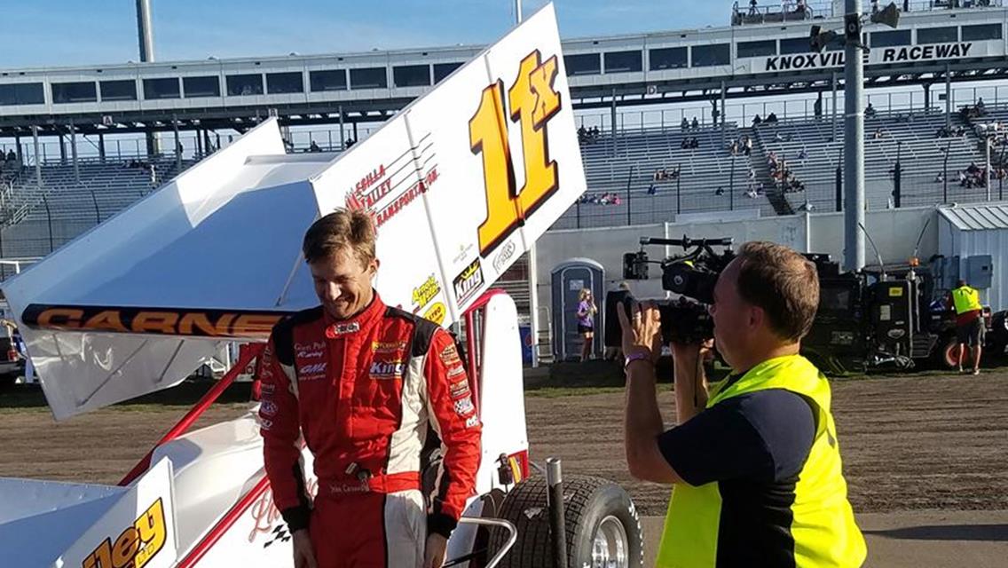 John Carney II Races Into His First Knoxville 360 Nationals A-Feature