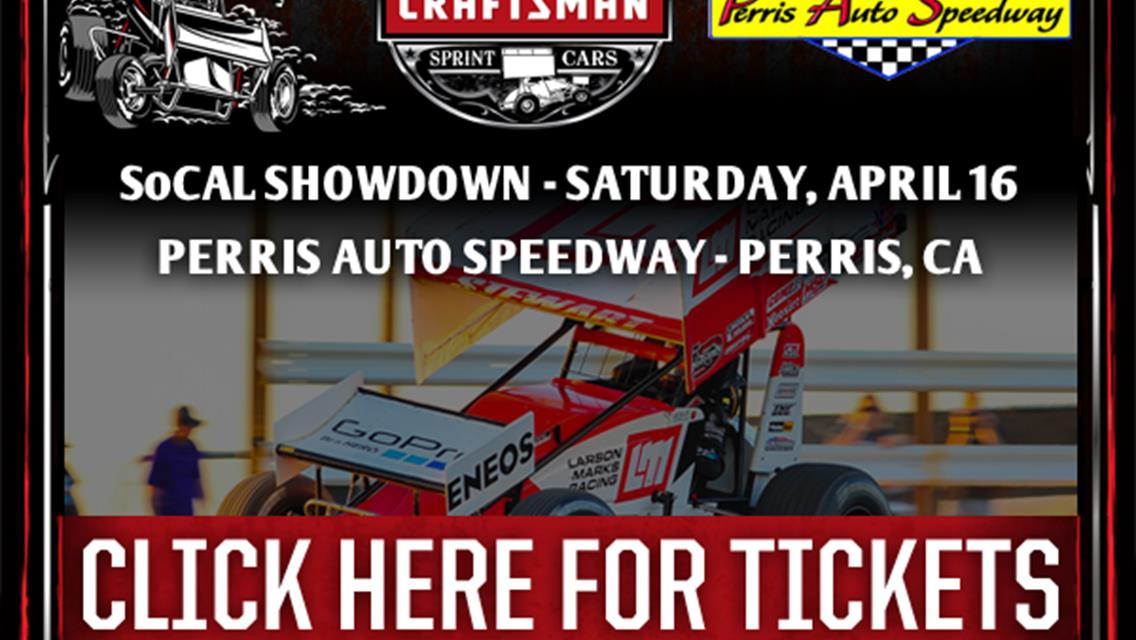 WoO Perris Auto Speedway April 16 Tickets on Sale Now!