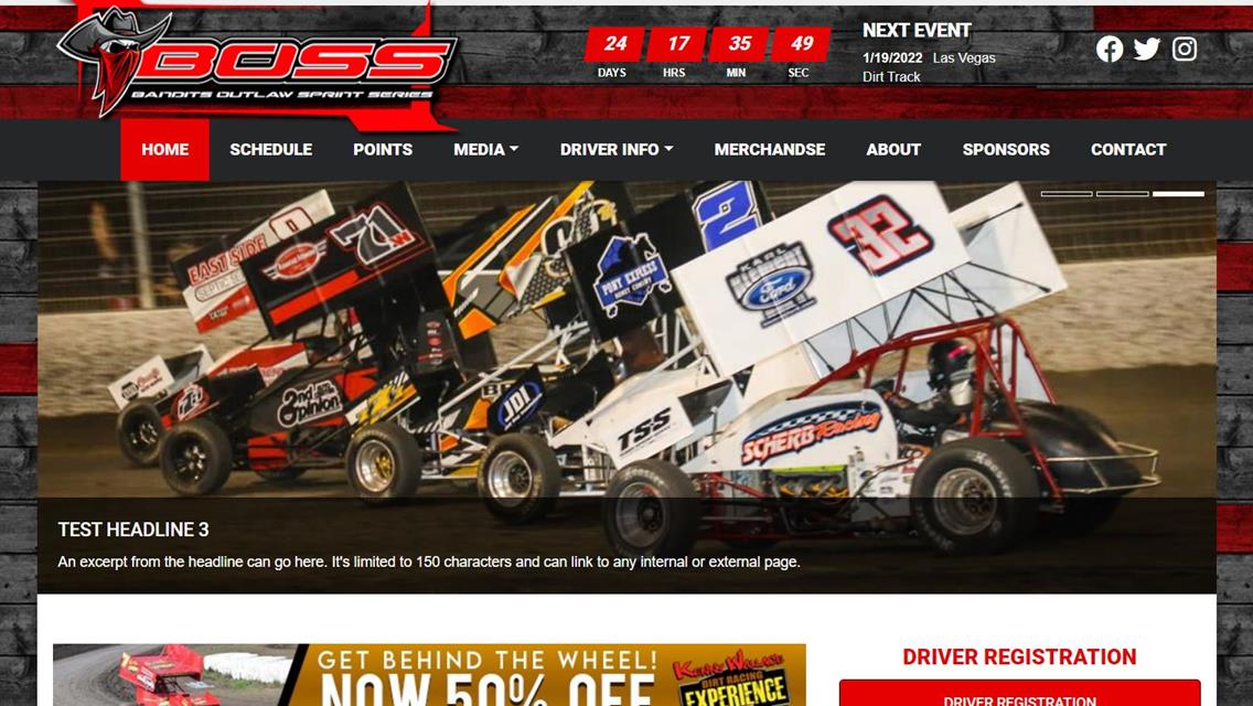 Bandits Outlaw Sprint Series Launches NEW Website
