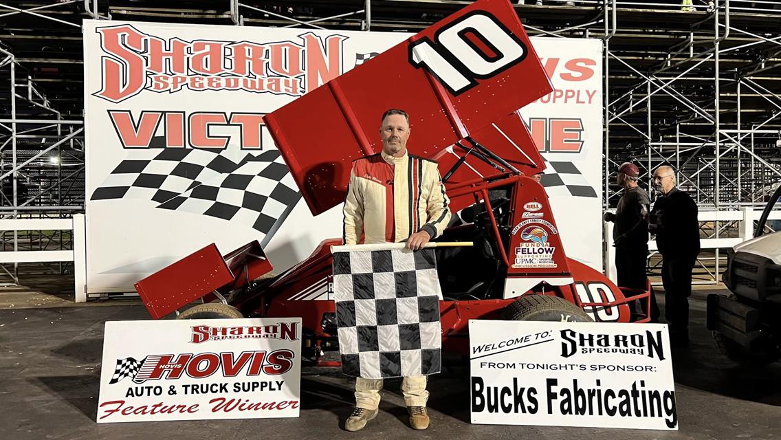 DALE BLANEY BAGS ANOTHER $4000 “410” SPRINT WIN FOR BROTHER DAVE SATURDAY AT SHARON; JOHN MOLLICK (RUSH SPRINTS) &amp; CHAS WOLBERT (RUSH MODS) GO 2-FOR-2