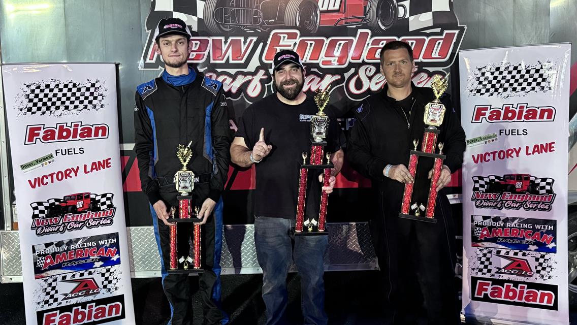 Hodgdon and Harwood Go to Fabian Fuel Victory Lane in the NEDCS VS Lil Rascal Twin 30’s at Riverside Speedway!