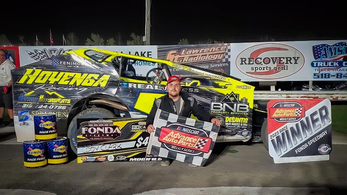 CLARK AND THREE OTHER DRIVERS GAIN FIRST CAREER WINS SATURDAY NIGHT AT FONDA