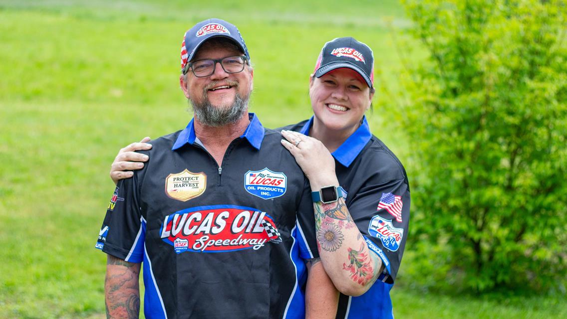 Through the lens of racing, Greg and Stacy Stanek met and now they are new Lucas Oil Speedway photographers