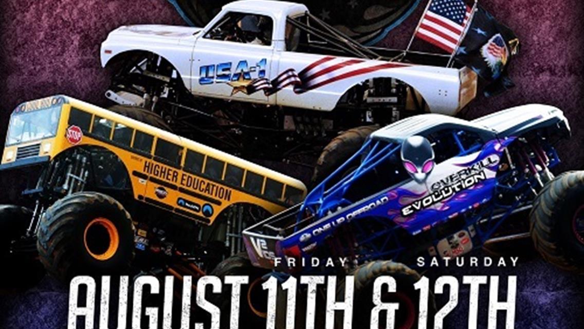 August 11th and 12th Monster Truck Invasion