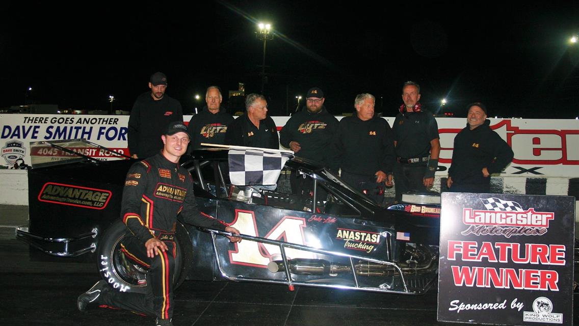 Lutz, Catalano, Bryant, Jankowiak, and Hessler Take Home Lancaster Checkered Flags