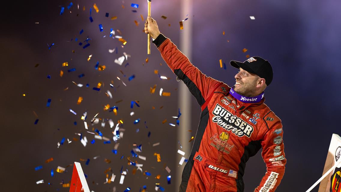 ICE IN HIS VEINS: Balog Charges from Fourth, Holds off Defending Champion for First Win in Nine Years