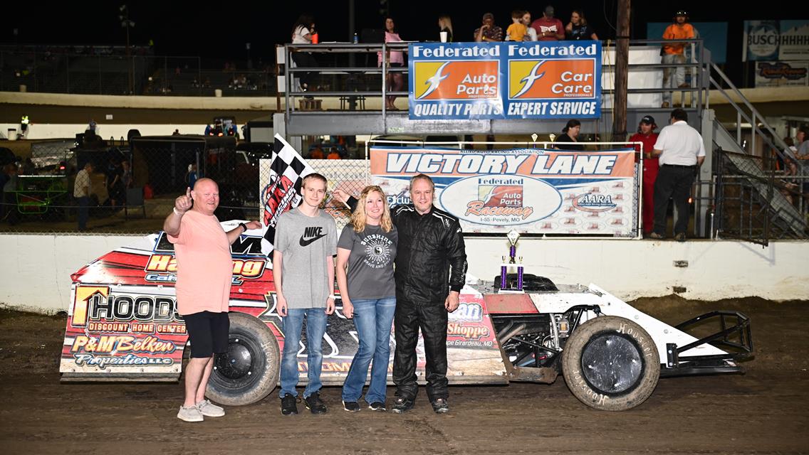 Kenny Wallace, Brent Thompson, Lee Stuppy, Bradley Stanfill &amp; Keatin Lyons take wins at Federated Auto Parts Raceway at I-55!