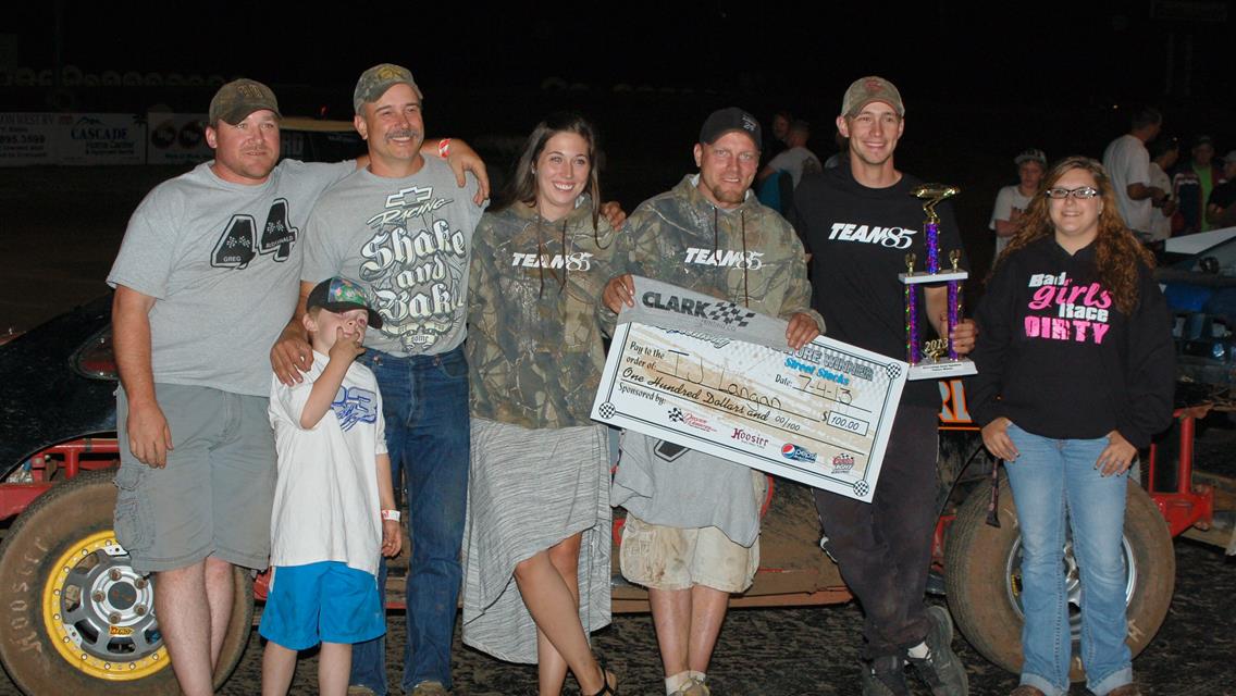 Glaser Wins Firecracker 100; Langan, Maricle, And Hand Also Victory Lane Visitors