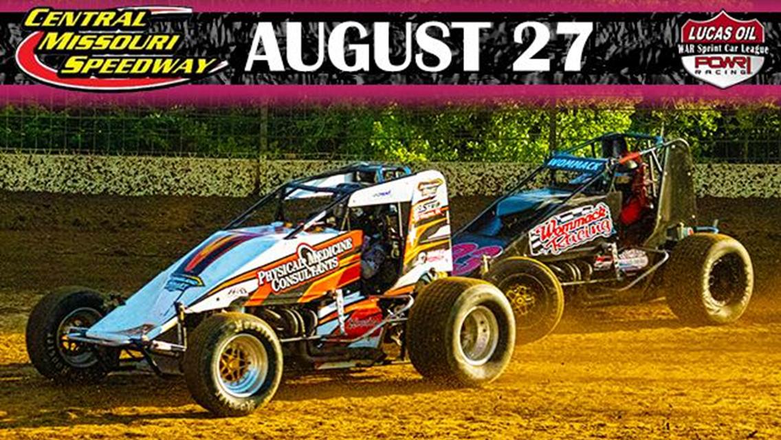 POWRi WAR Returns to Central Missouri Speedway on August 27