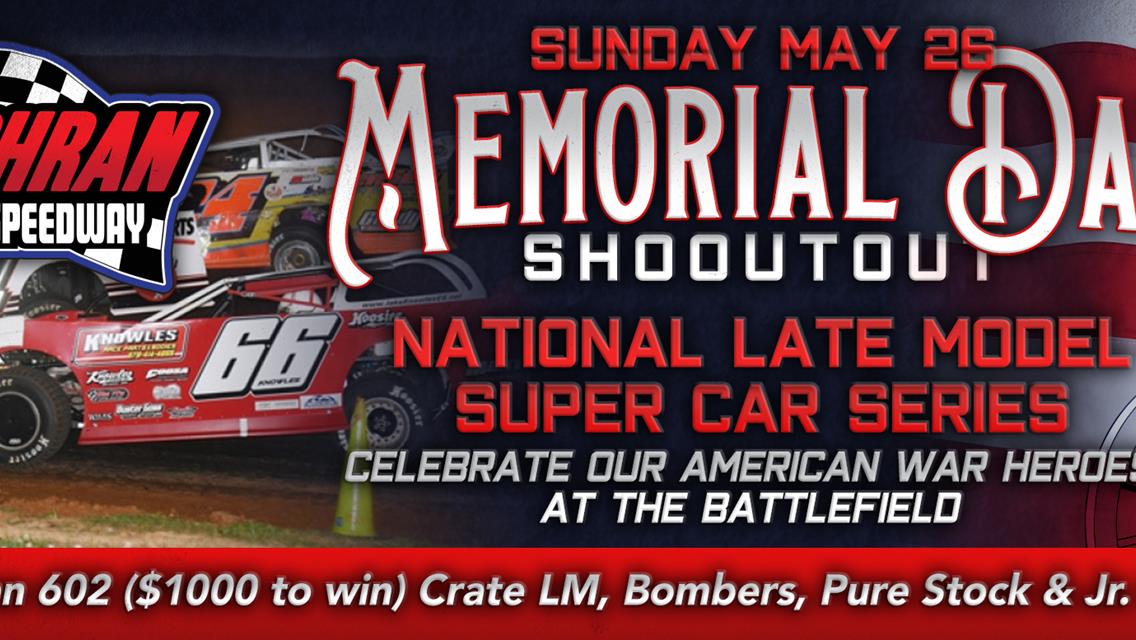 INFORMATION ON MEMORIAL DAY SHOOTOUT - Sunday, May 26th