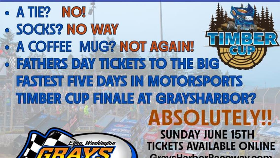 celebrate with your father at Grays Harbor Raceway Timber Cup