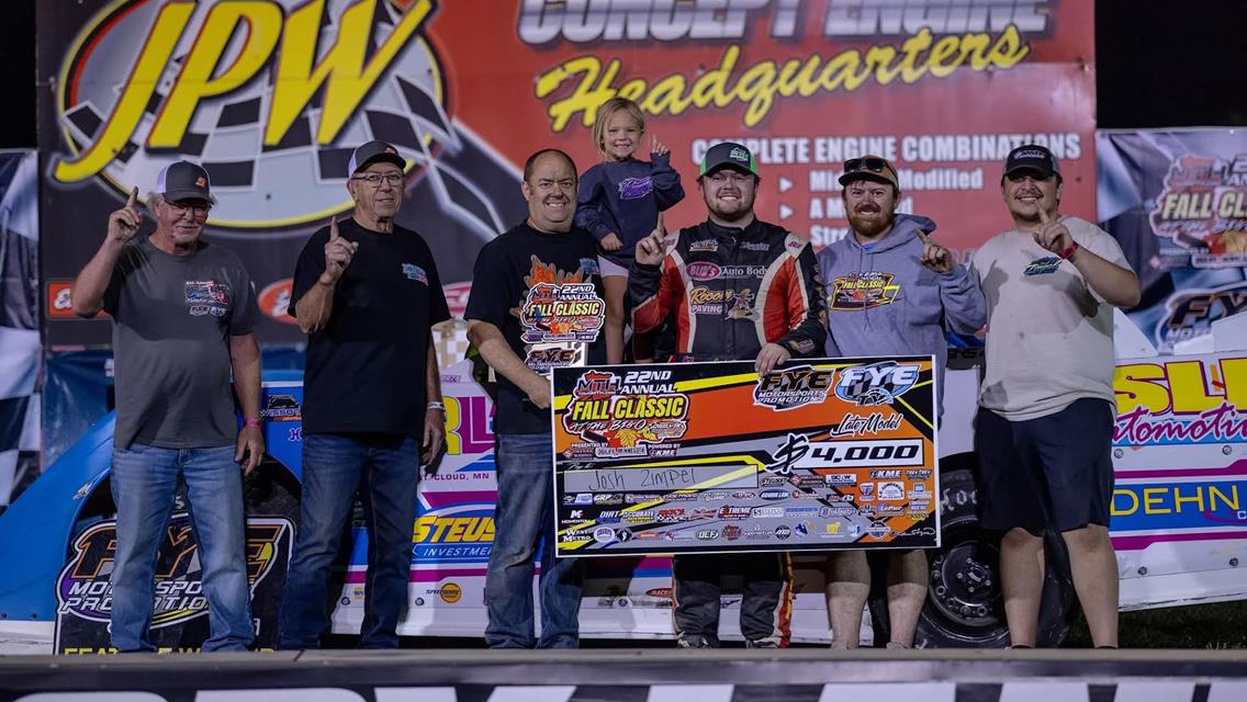 Zimpel, Adams, Anderson, Carlson, Larson and Jacoboski Win First Fall Classic Titles