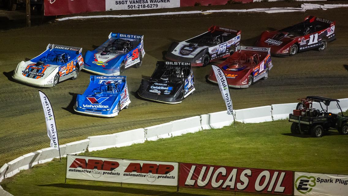 Batesville Motor Speedway (Locust Grove, AR) – Lucas Oil Late Model Dirt Series – Topless 100 – August 16th-17th, 2024. (Heath Lawson Photo)