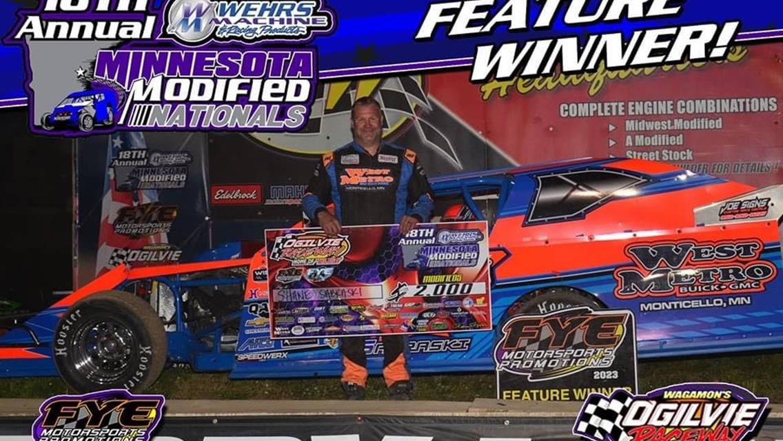 Sabraski Snags Wins Three and Four of the Weekend at Wagamon&#39;s Ogilvie Raceway on Night 1 of the MN Mod Nationals.