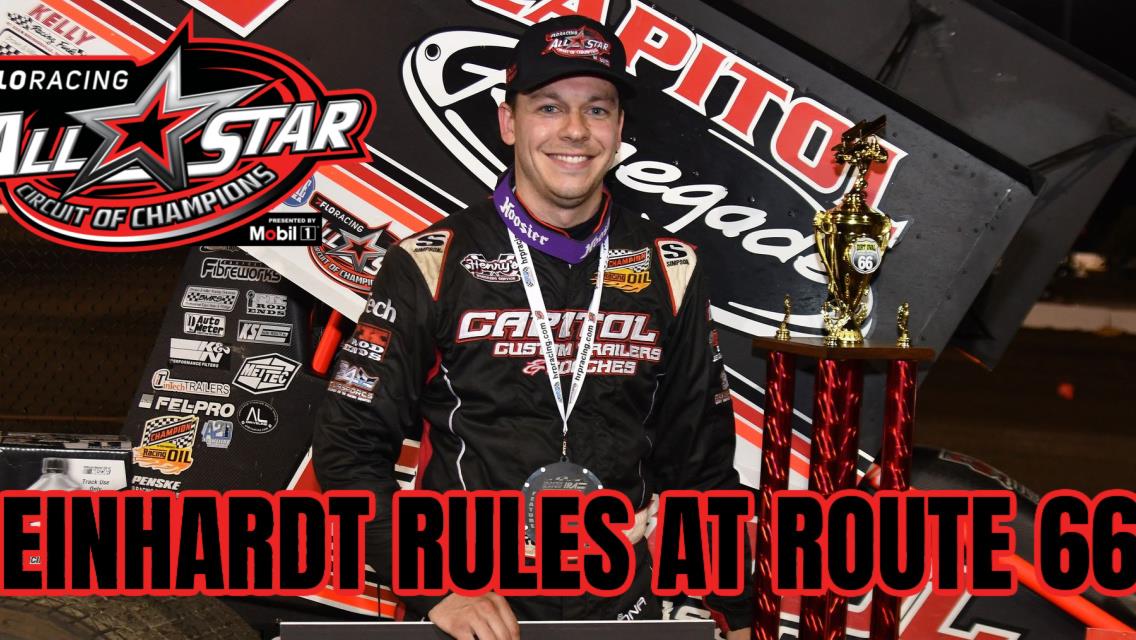 Kyle Reinhardt on top at Dirt Oval @ Route 66 for first-ever All Star victory