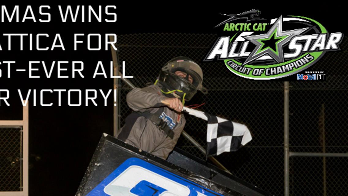 Cale Thomas passes Joey Saldana late to earn first-ever All Star victory